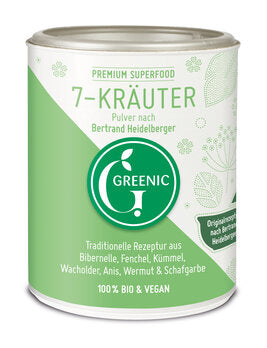 GREENIC Polvere alle 7 erbe Originale ricetta secondo Bertrand Heidelberger 75g
