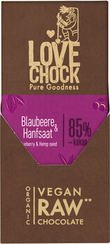 LOVECHOCK Tavoletta Blueberry & Hemp Lovechock 70 g