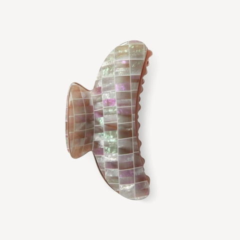 Haarklammer - Machete Grande Heirloom Brown Shell Checker