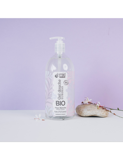 Gel douche BIO** Fleur Blanche