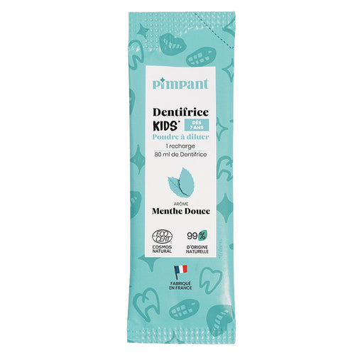 Dentifrice menthe douce Kids en poudre à diluer 8 gr