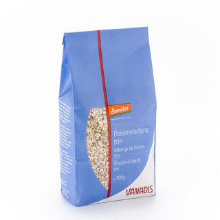 Vanadis Flocken-Mischung fein mit Dinkel, Demeter 500g