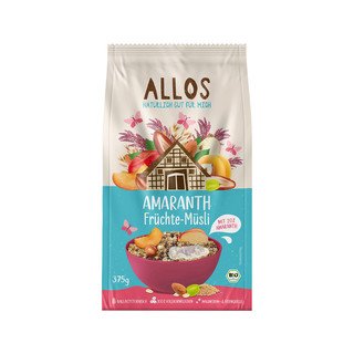 Allos Amaranth Müsli Früchte, EU Bio 375g
