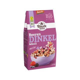 Bauck Mühle Dinkel Müsli Beere, Demeter 425g