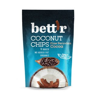 Bett'r Coconut Chips Cacao, EU Bio 70g