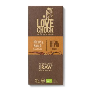 Lovechock Cioccolato Mandorla e Baobab, EU Biologico 70g