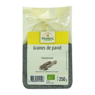 Graines de pavot Priméal, biologique UE 250 g