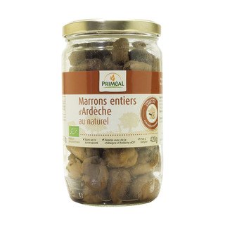 Priméal Châtaignes entières dans leur jus naturel, Bio UE 420 ml