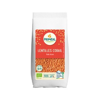 Lentilles rouges Priméal, biologique UE 500 g