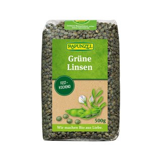 Rapunzel Linsen grün, EU Bio 500g