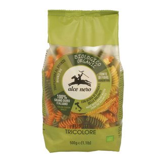 Alce Nero Fusilli Tricolore Hartweizen hell, EU Bio 500g