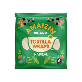 Amaizin Tortilla Wraps Wheat Flour, EU Bio 240g