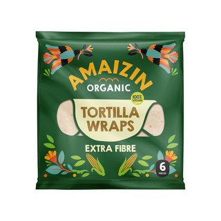 Amaizin Tortilla Wraps Extra Fibre, EU Bio 240g