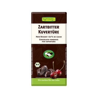 Rapunzel Kuvertüre Zartbitter, HIH, EU Bio / Fairer Handel 200g