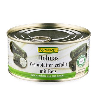 Rapunzel Dolmas Weinblätter gefüllt mit Reis, EU Bio 280g