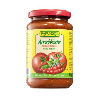 Rapunzel Sauce Tomaten Arrabbiata, EU Bio 340g