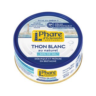 Phare d'Eckmühl Weisser Thunfisch nature salzarm, ohne Zertifizierung 160ml