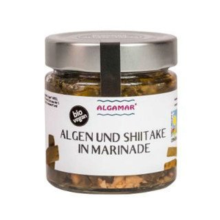 Algamar Algen und Shiitake in Marinade, EU Bio