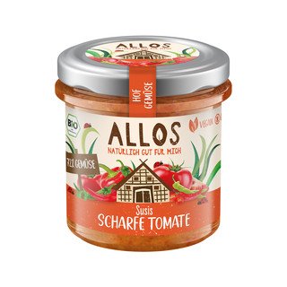 Allos Brotaufstrich Hofgemüse 'scharfe Tomate', EU Bio 135g