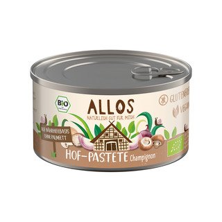 Allos Hof Pastete Champignon, EU Bio 125ml