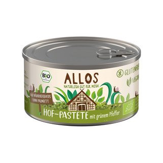 Allos Hof Pastete Grüner Pfeffer, EU Bio 125ml