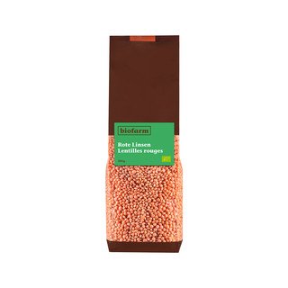 Biofarm Rote Linsen, EU Bio 500g