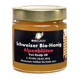 Biofarm Alpenblütenhonig, Bio Knospe Schweiz 250g