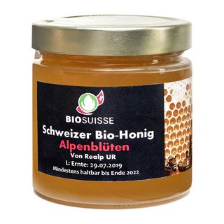 Biofarm Alpenblütenhonig, Bio Knospe Schweiz 500g