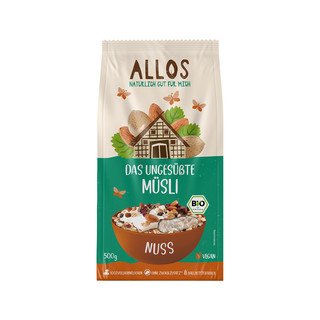 Allos Das ungesüsste Nuss-Müsli, EU Bio 500g