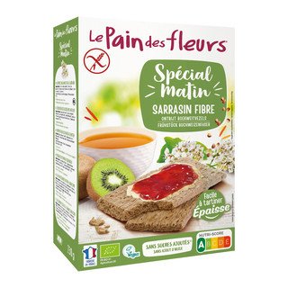 Le Pain des Fleurs Blumenbrot Speziell für den Morgen Buchweizen, EU-Bio 230 g