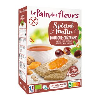 Le Pain des Fleurs Blumenbrot Spezial Morgens Kastanie, EU Bio 230g