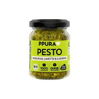 PPURA Pesto Italienisches Basilikum & Limette, CH-Bio 120 ml