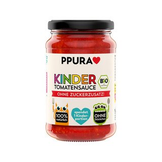 PPura Sugo Kinder - Tomatensauce ohne Zuckerzusatz, CH Bio 340 ml