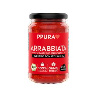 PPura Arrabbiata-Soße mit Tomaten und Chili, CH Bio 340 ml