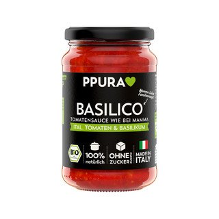 PPura Basilikumsoße, CH Bio 340 ml