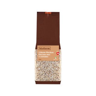 Biofarm 5-Korn-Flocken, Bio Knospe Schweiz 500g