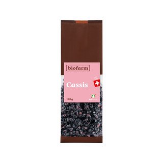 Biofarm Cassis getrocknet, Bio Knospe Schweiz 100g