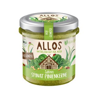 Allos Hofgemüse Sabines Spinat Pinienkerne, EU Bio 135g