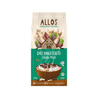 Allos Das Ungesüsste Schoko-Müsli, EU Bio 500g