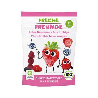 Freche Freunde Roter Beerenmix Fruchtchips, EU Bio 10g