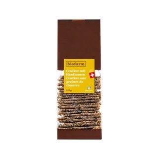 Biofarm Cracker mit Hanfsamen, Bio Knospe Schweiz 125g
