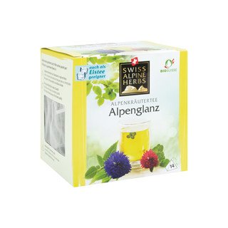 Swiss Alpine Herbs Alpenglanz, Kräutertee, Bio Knospe Schweiz 14 Btl