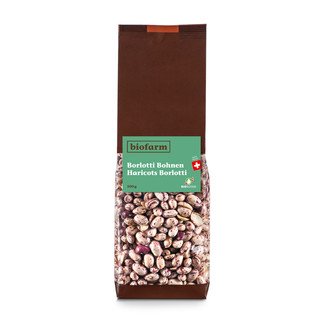 Biofarm Borlotti Bohnen CH, Bio Knospe Schweiz 500g