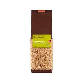 Biofarm Goldleinsamen CH, Bio Knospe Schweiz 500g