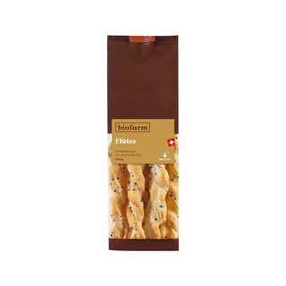 Biofarm Flûtes mit Rapskernen, Bio Knospe 120g