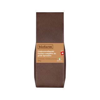 Biofarm Einkornvollmehl CH, Bio Knospe Schweiz 500g