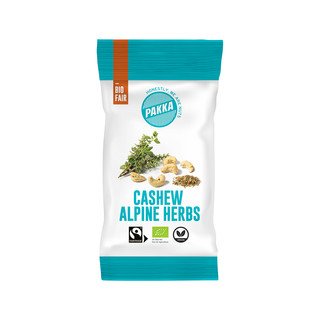 Pakka Cashews con Erbe Alpine, EU Biologico / FLO-Fairtrade 30g
