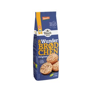 Bauck Mühle Backmischung Wunderbrötchen Original, Demeter 350g