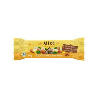 Allos Fruchtschnitte Banane-Mandel, EU Bio 40g