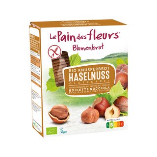 Le Pain des Fleurs Knusprige Haselnuss-Schnitten, EU Bio 150g